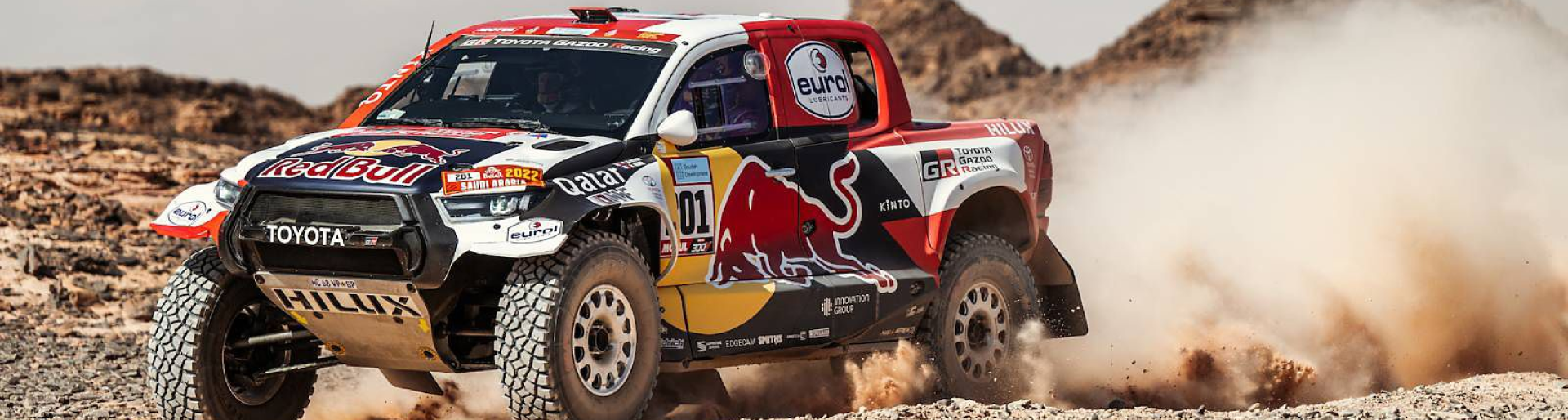 Изображение на странице НАССЕР АЛЬ-АТТИЯ ЗА РУЛЕМ TOYOTA HILUX СТАЛ ПОБЕДИТЕЛЕМ РАЛЛИ-РЕЙДА «ДАКАР-2022» Тойота Центр Саранск